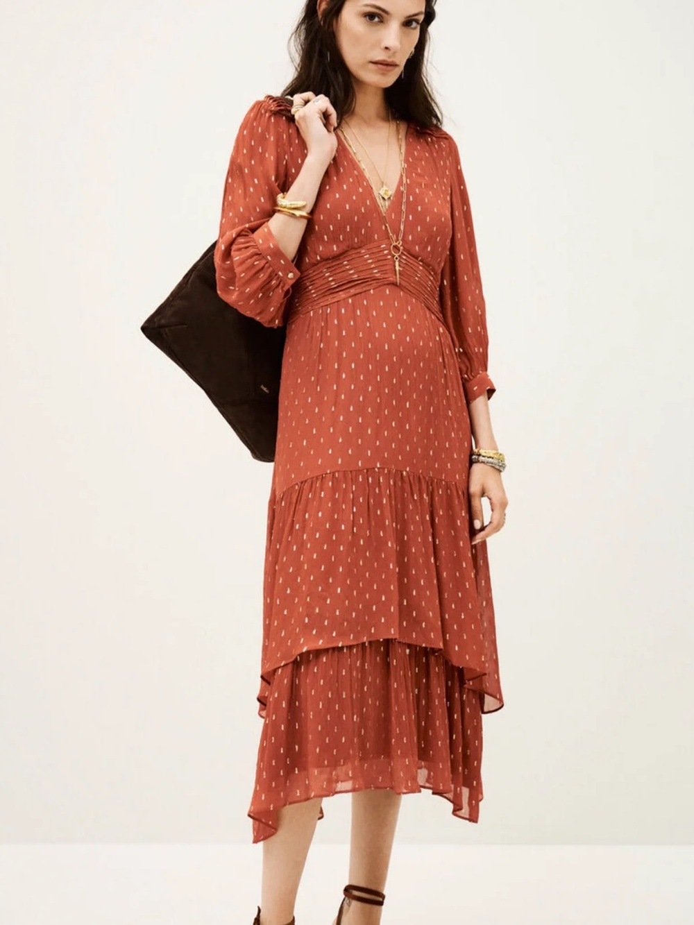 Ba&Sh MAIA Tiered Dress